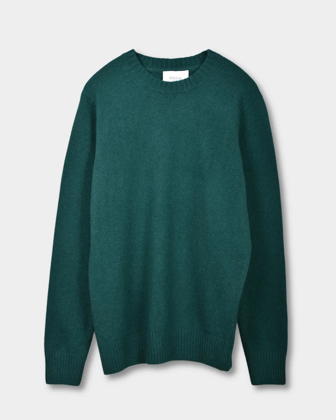 Crewneck Lambswool 7 GG - Green - Hugo Sthlm