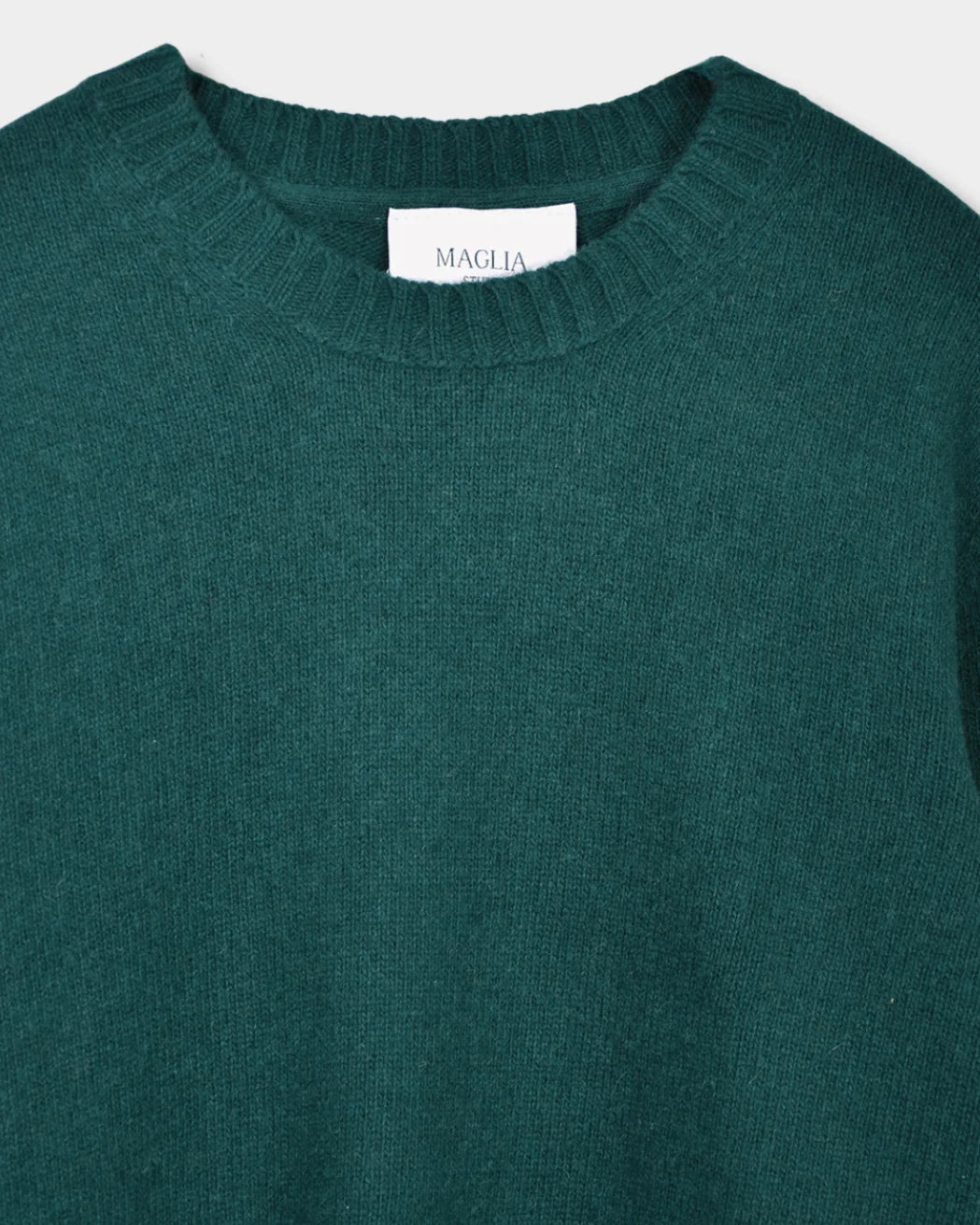 Crewneck Lambswool 7 GG - Green - Hugo Sthlm