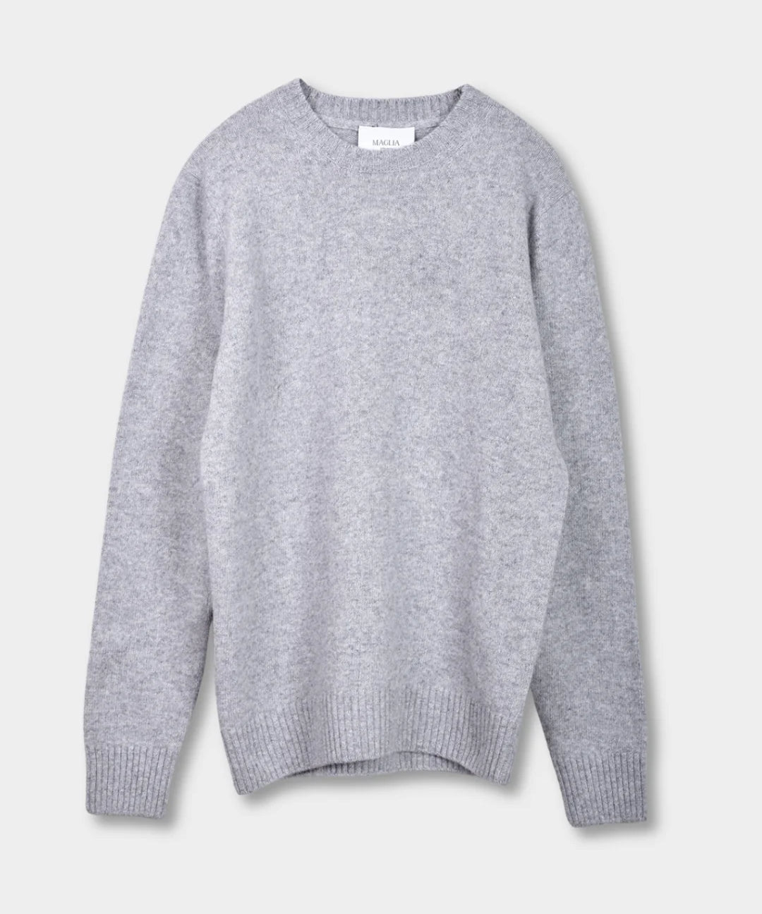 Crewneck Lambswool 7 GG - Grey - Hugo Sthlm