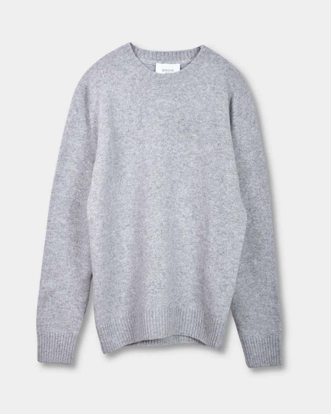 Crewneck Lambswool 7 GG - Grey - Hugo Sthlm