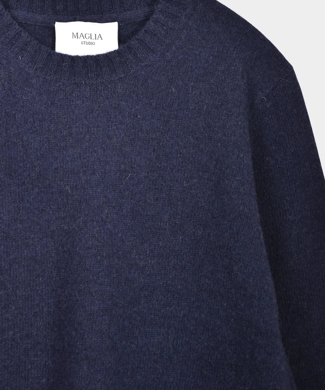 Crewneck Lambswool 7 GG - Navy - Hugo Sthlm