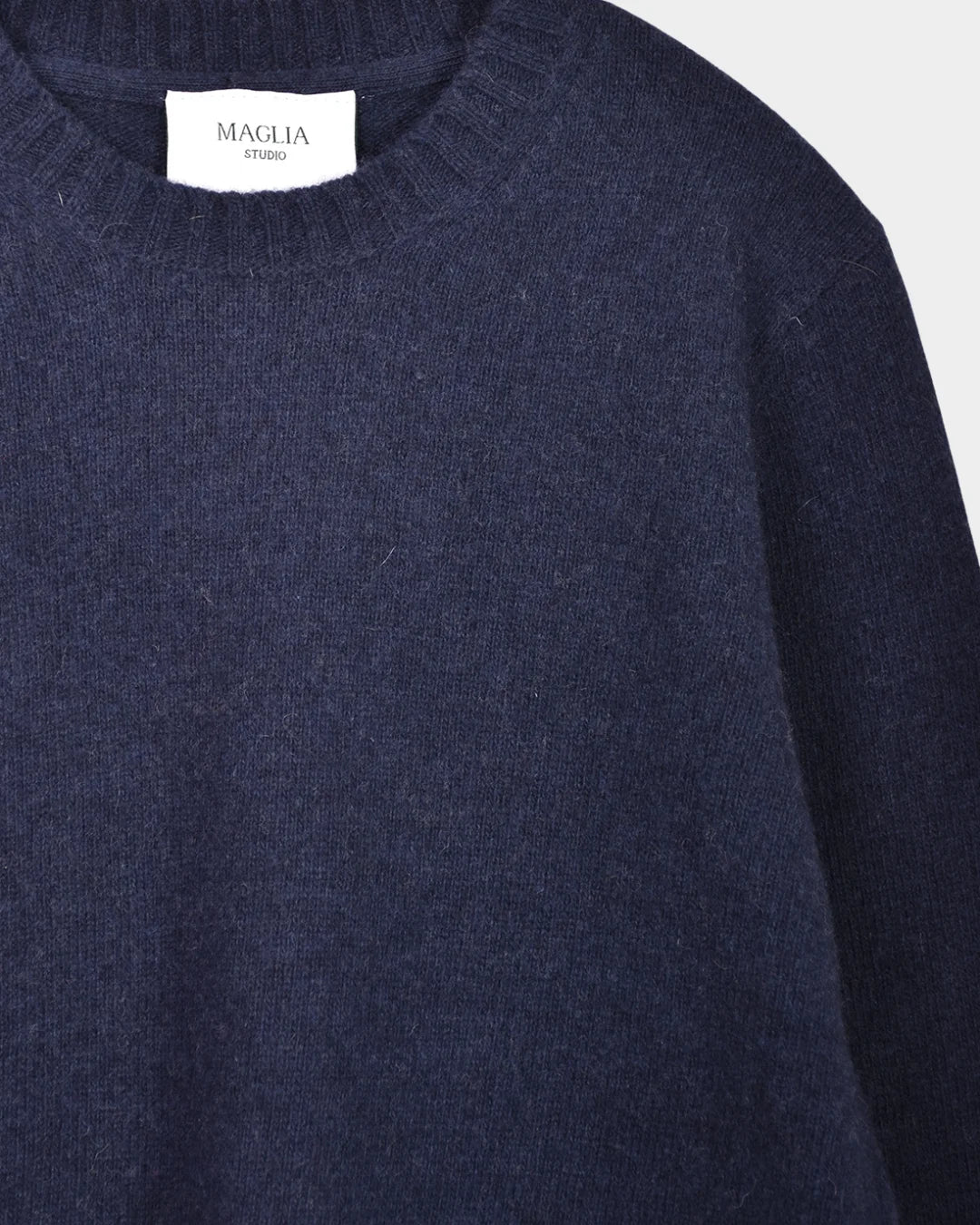 Crewneck Lambswool 7 GG - Navy - Hugo Sthlm