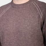 Crewneck Raglan Contrast 80/20 - Brown