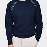 Crewneck Raglan Contrast 80/20 - Navy
