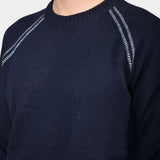 Crewneck Raglan Contrast 80/20 - Navy