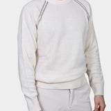 Crewneck Raglan Contrast 80/20 - Panna