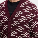 Denny Jacquard Cardigan - Winetasting