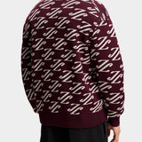 Denny Jacquard Cardigan - Winetasting