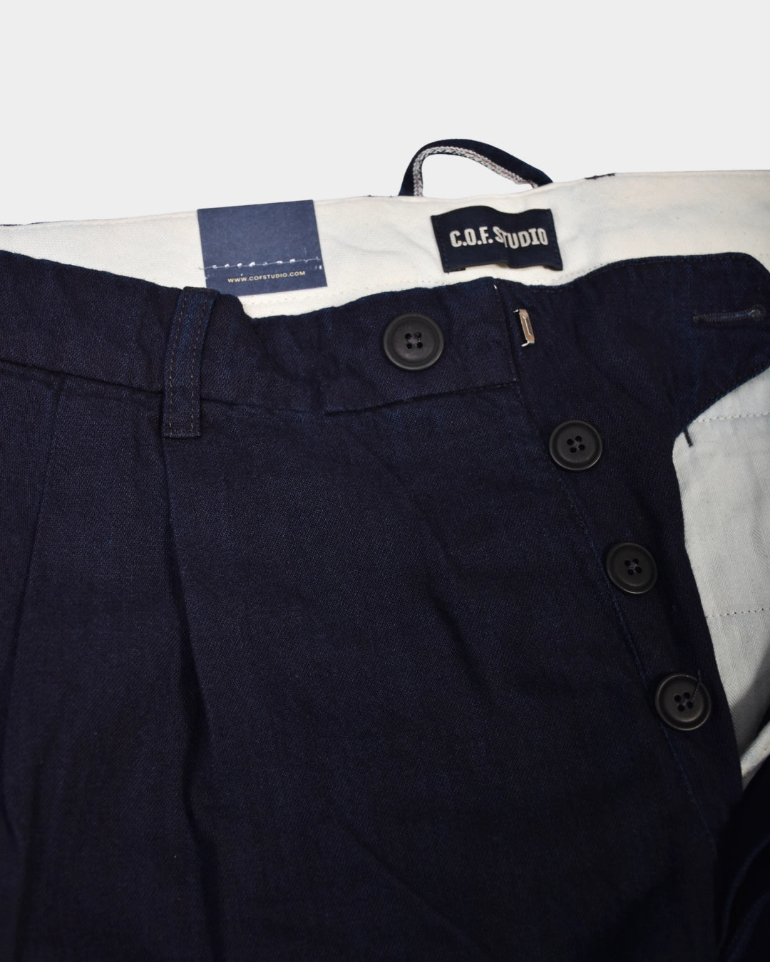 Double Pleated Trouser - Rinsed - Hugo Sthlm