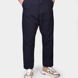 Double Pleated Trouser Structure - Navy - Hugo Sthlm
