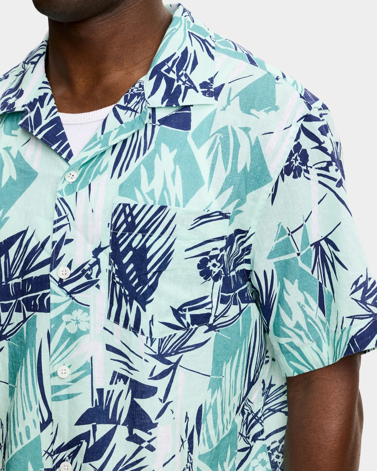 Elio Growe Bay Resort Shirt - Grove Blue L - Hugo Sthlm
