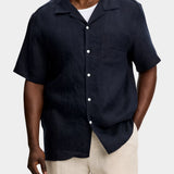 Elio Linen Shirt - JL Navy - Hugo Sthlm