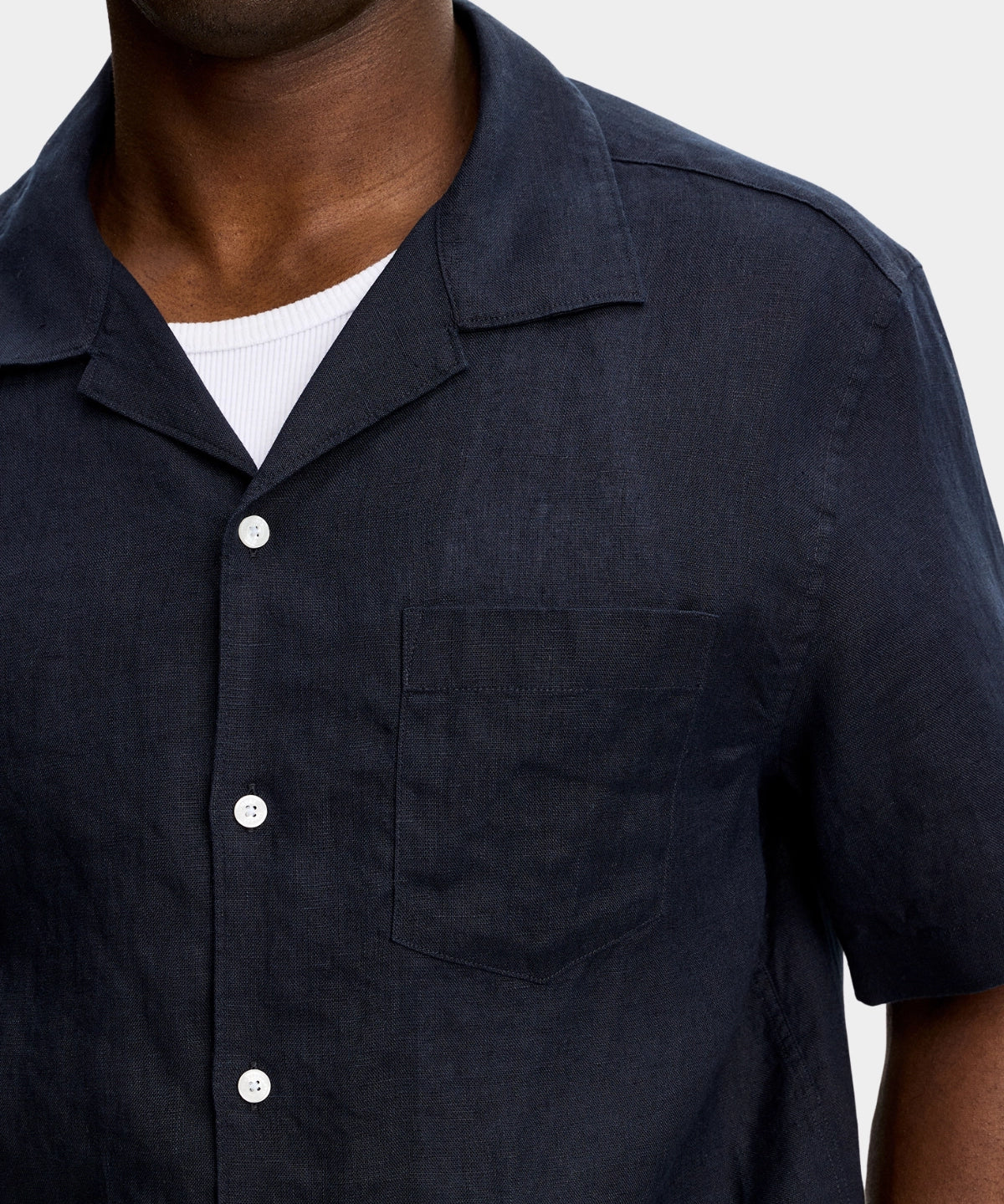 Elio Linen Shirt - JL Navy - Hugo Sthlm