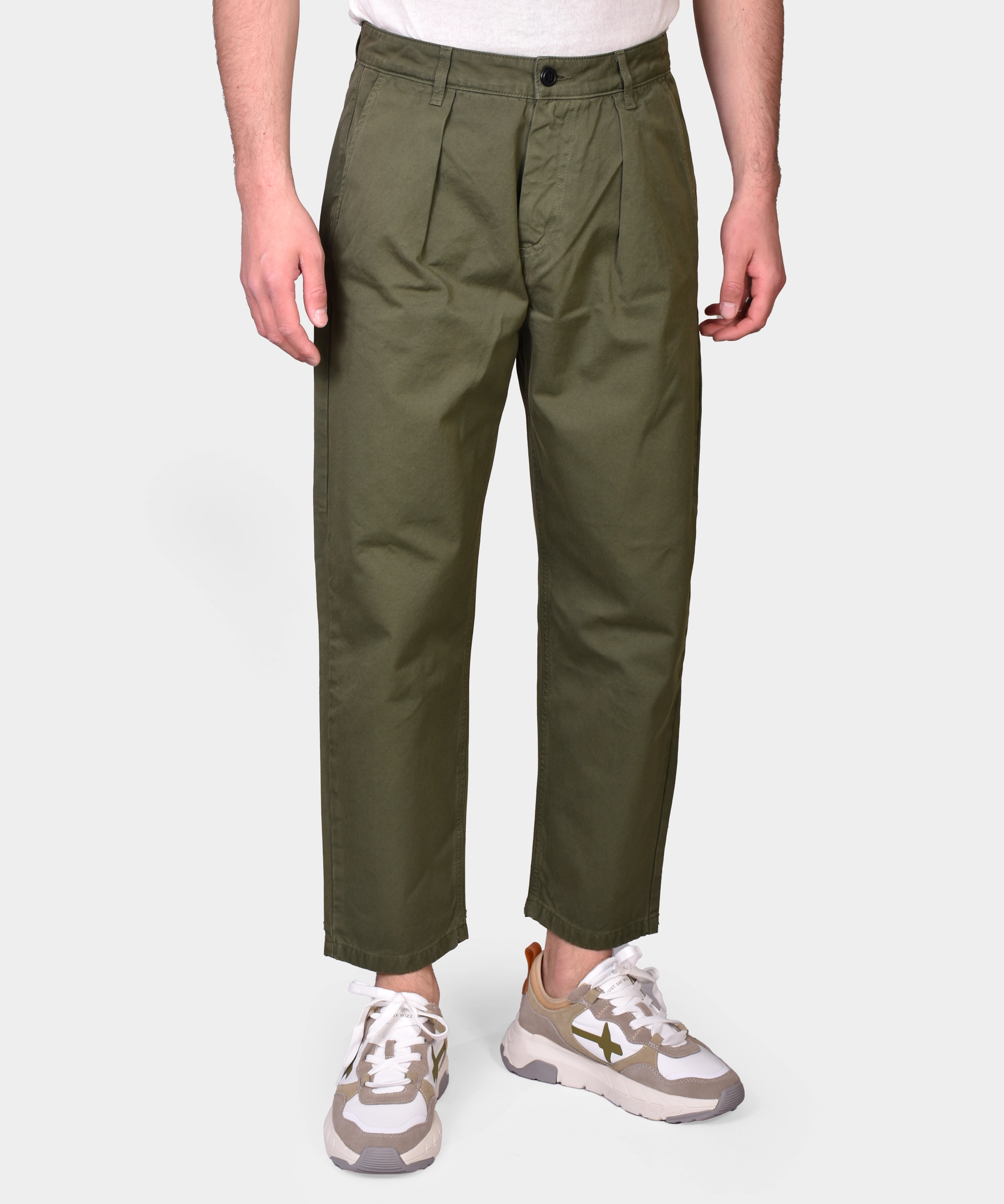 Fairway Trouser Twill Cotton - Military - Hugo Sthlm