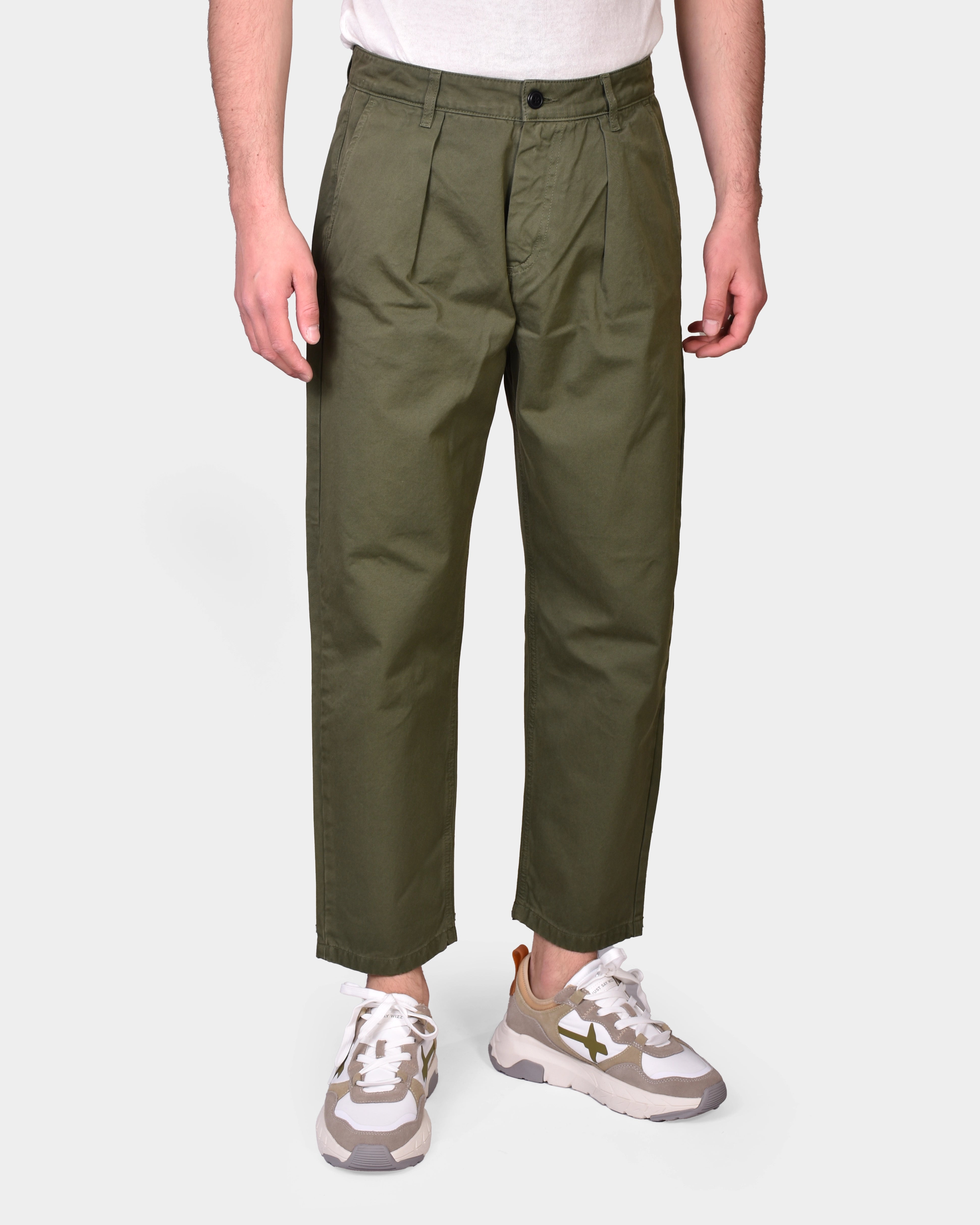 Fairway Trouser Twill Cotton - Military - Hugo Sthlm