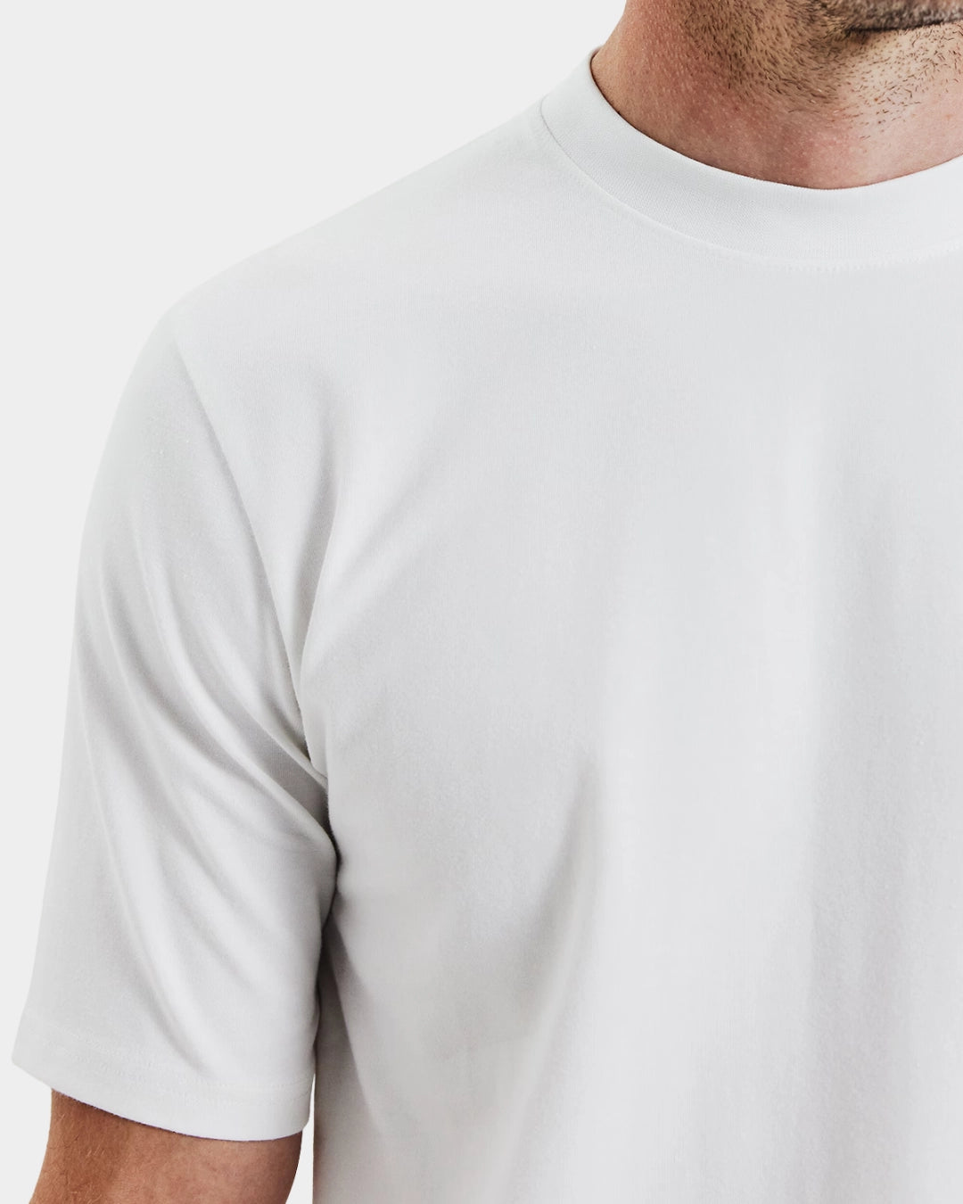High-Neck Tee - White - Hugo Sthlm