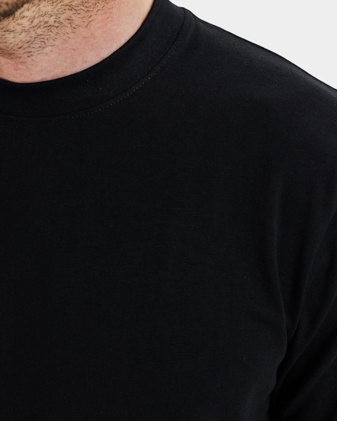 High-Neck Tee - Black - Hugo Sthlm