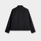 Jevin Brushed Twill Jacket - Black