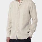 Yarn Dyed Linen Shirt - Sand - Hugo Sthlm