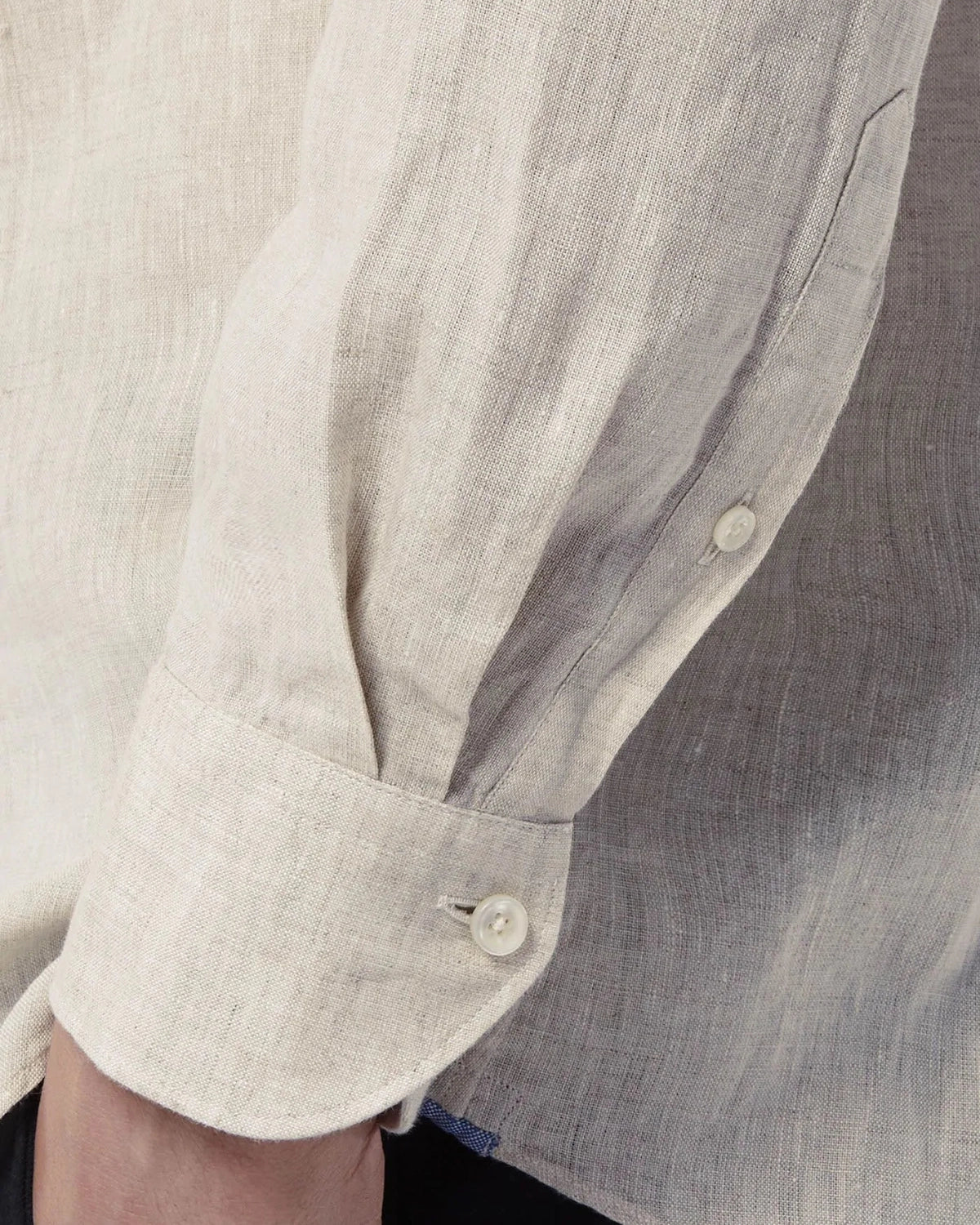 Yarn Dyed Linen Shirt - Sand - Hugo Sthlm