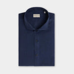 Yarn Dyed Linen Shirt - Navy - Hugo Sthlm