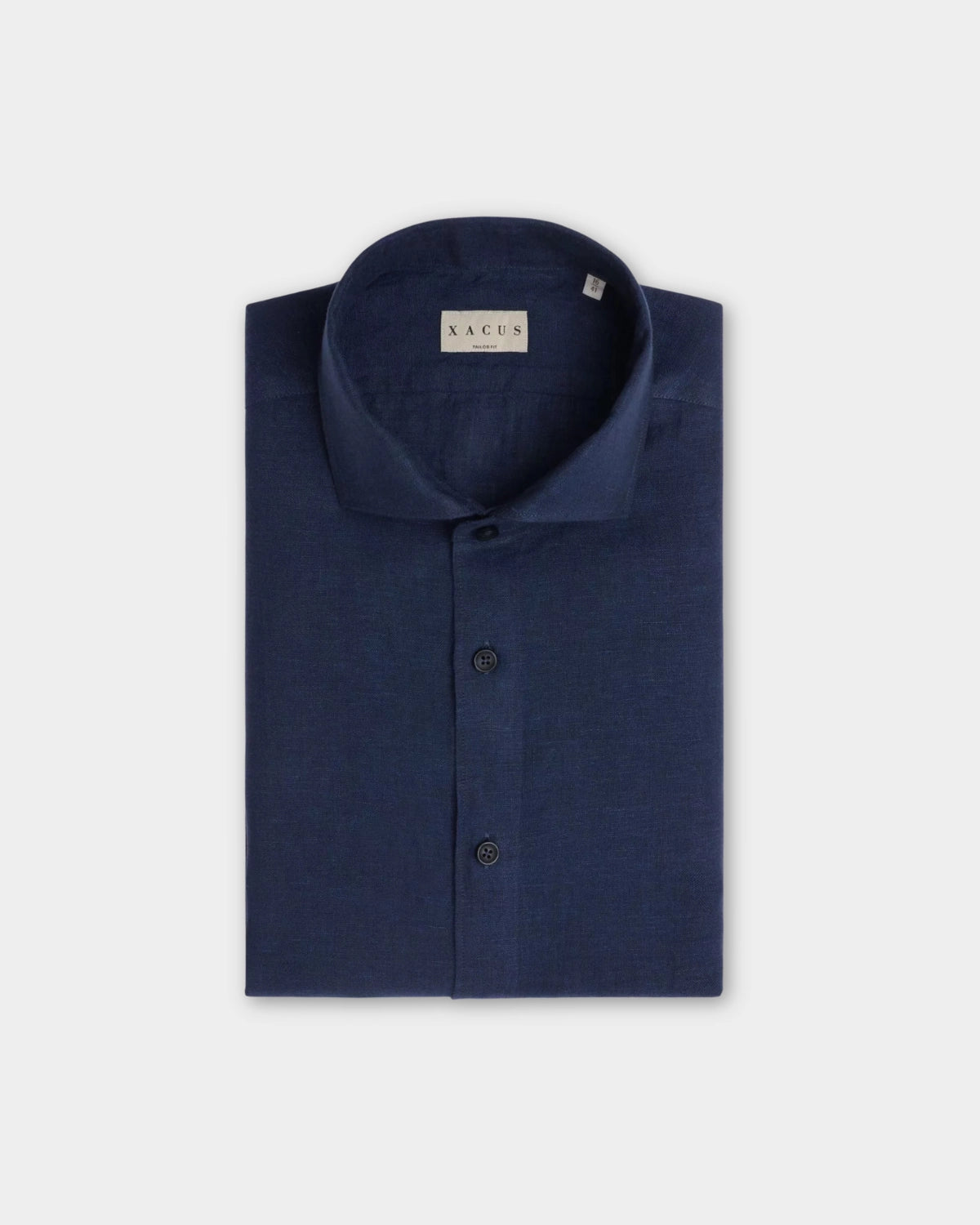 Yarn Dyed Linen Shirt - Navy - Hugo Sthlm