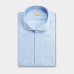 Yarn Dyed Linen Shirt - Lt Blue - Hugo Sthlm