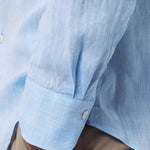 Yarn Dyed Linen Shirt - Lt Blue - Hugo Sthlm