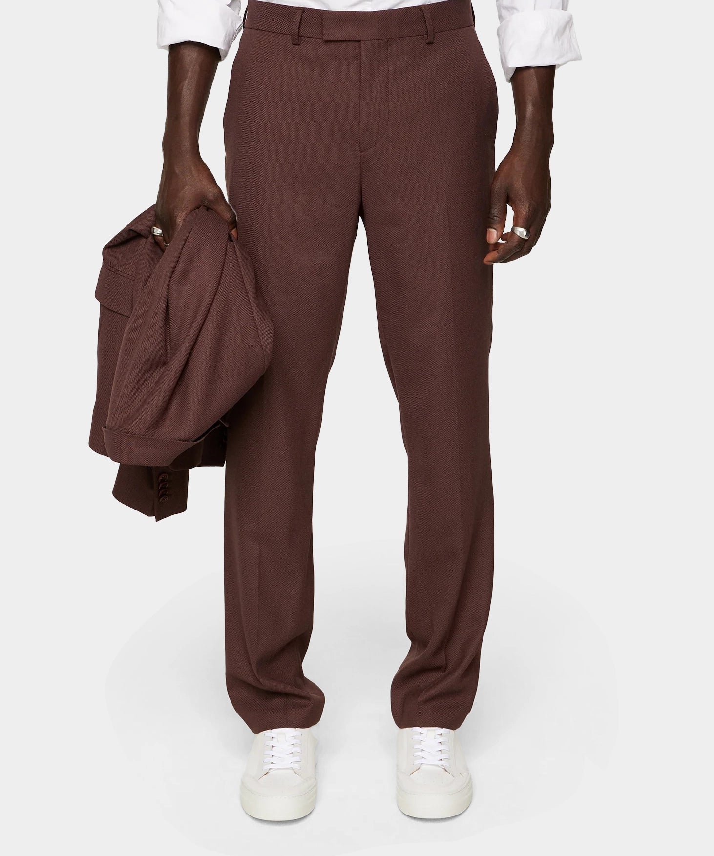 Lois Active Hopsack Pants - Bitter Chocolate - Hugo Sthlm