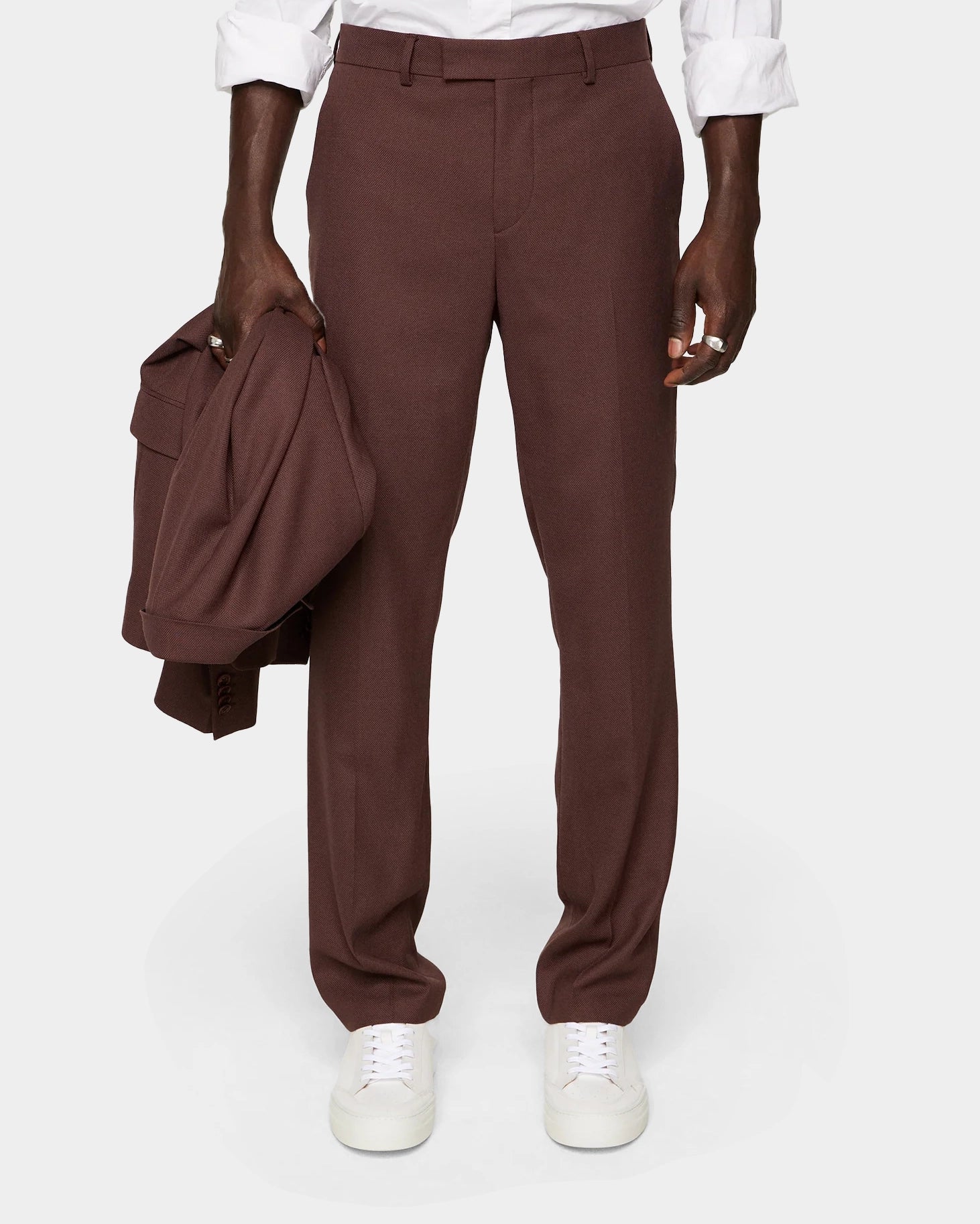 Lois Active Hopsack Pants - Bitter Chocolate - Hugo Sthlm