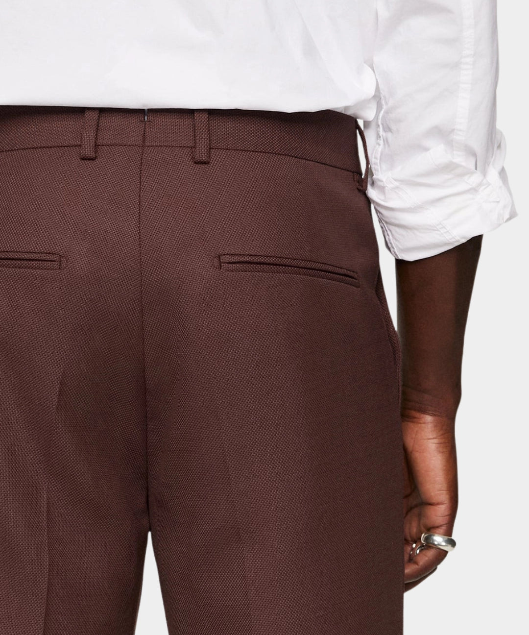 Lois Active Hopsack Pants - Bitter Chocolate - Hugo Sthlm