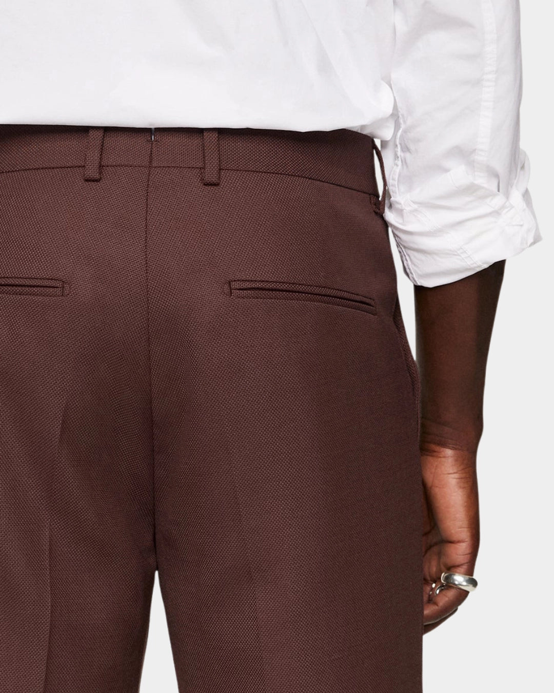 Lois Active Hopsack Pants - Bitter Chocolate - Hugo Sthlm