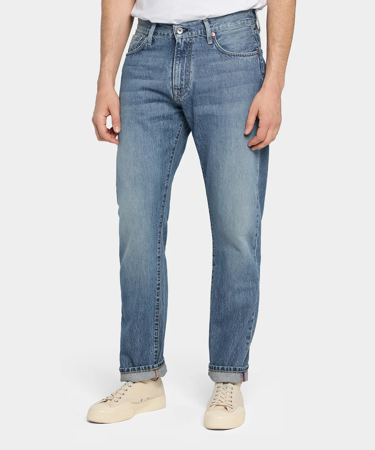 M5 Relaxed Tapered 11oz LT denim Indigo - AUTH AGED - Hugo Sthlm