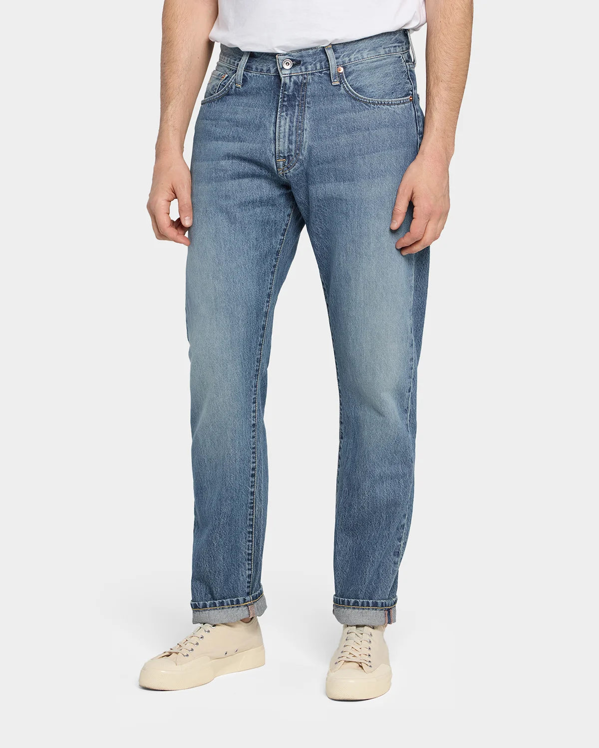 M5 Relaxed Tapered 11oz LT denim Indigo - AUTH AGED - Hugo Sthlm