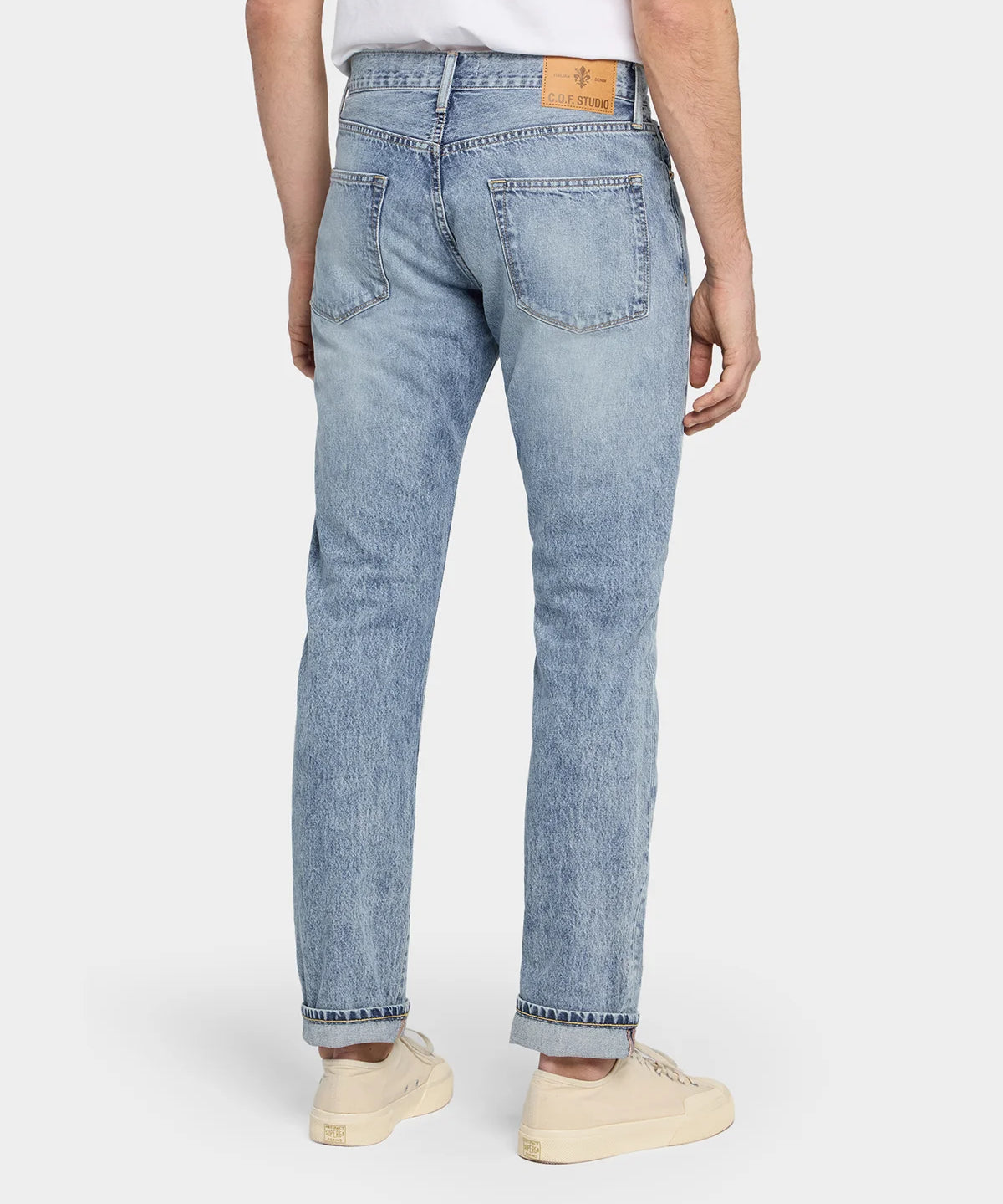M5 Relaxed Tapered 11oz LT Denim Indigo - Worn Down - Hugo Sthlm
