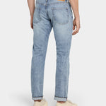 M5 Relaxed Tapered 11oz LT Denim Indigo - Worn Down - Hugo Sthlm