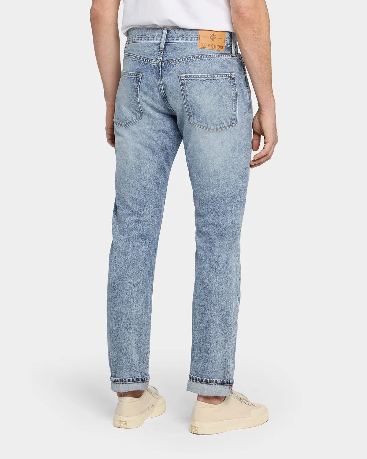 M5 Relaxed Tapered 11oz LT Denim Indigo - Worn Down - Hugo Sthlm