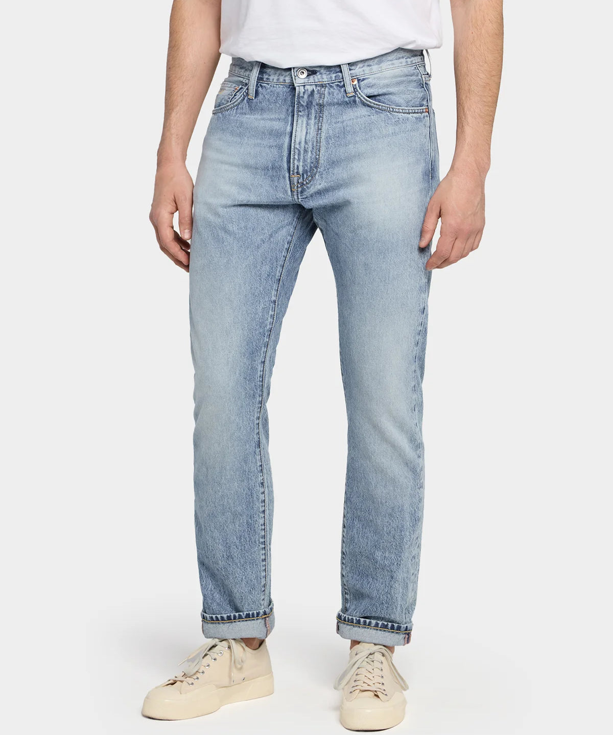 M5 Relaxed Tapered 11oz LT Denim Indigo - Worn Down - Hugo Sthlm