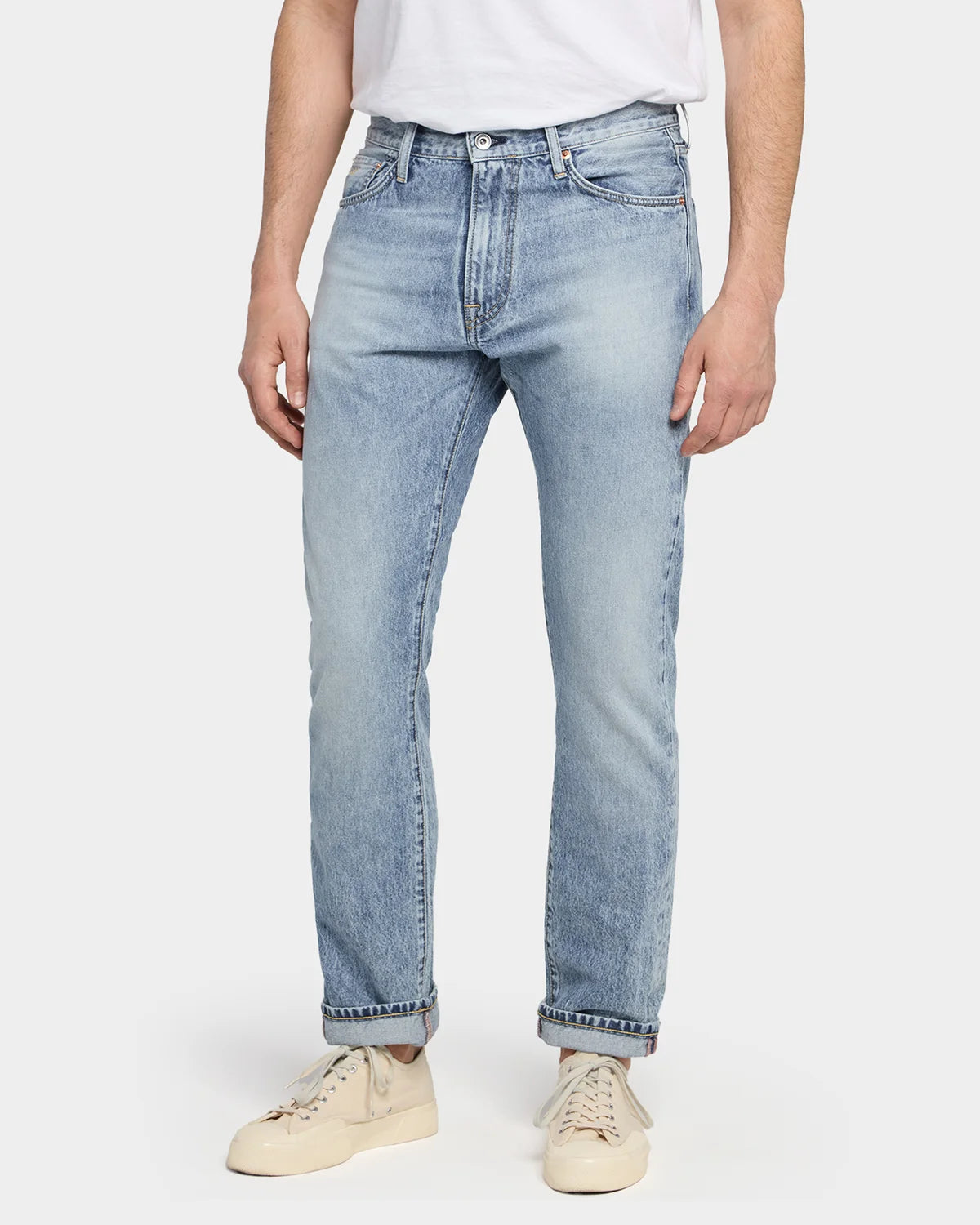 M5 Relaxed Tapered 11oz LT Denim Indigo - Worn Down - Hugo Sthlm