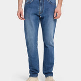 M7 Tapered Comfort Organic Indigo - Washed Blue - Hugo Sthlm