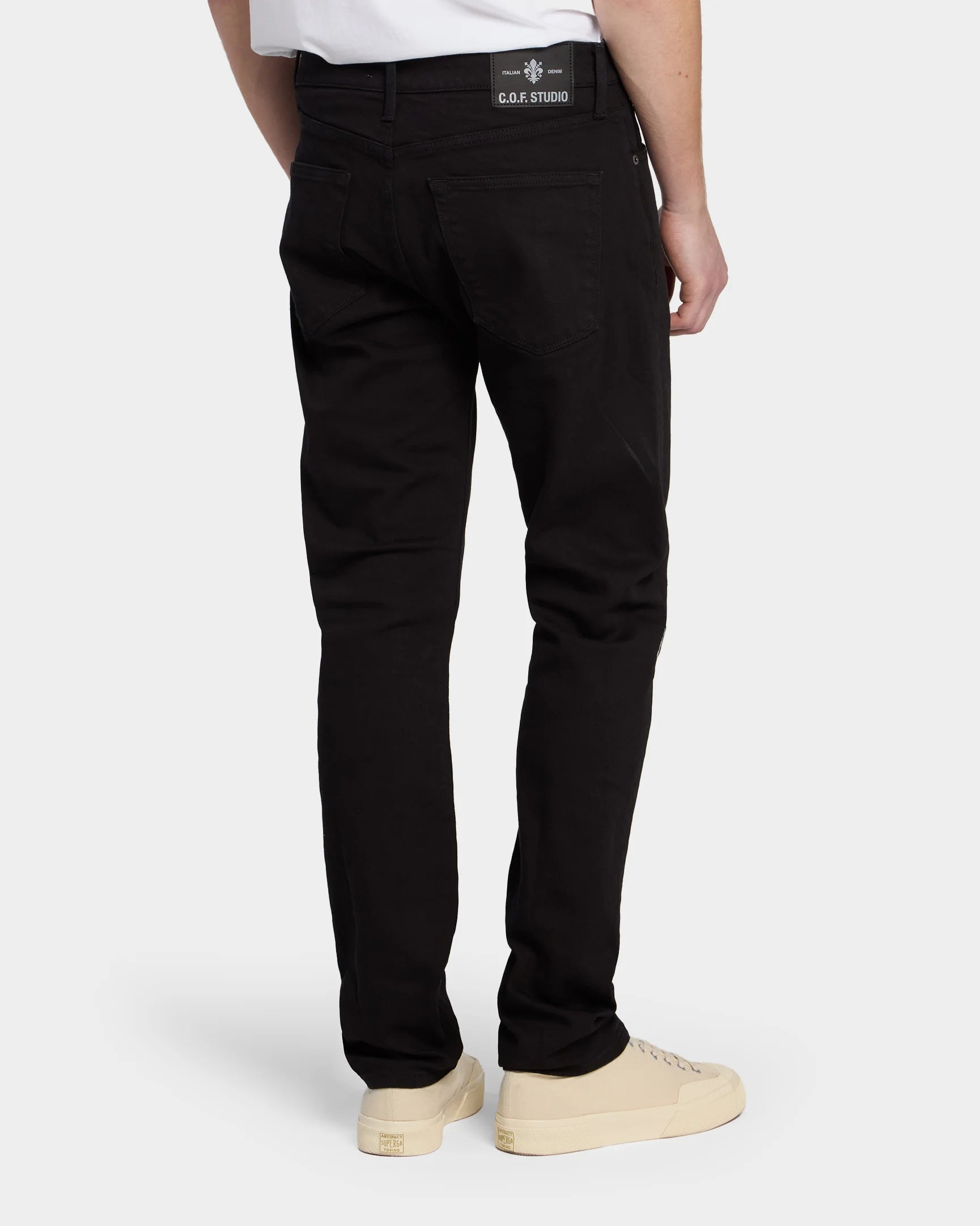 M8 Straight Comfort Organic Blk BLk - Rinsed - Hugo Sthlm