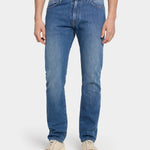 M8 Straight Comfort Organic Indigo - Washed Blue - Hugo Sthlm