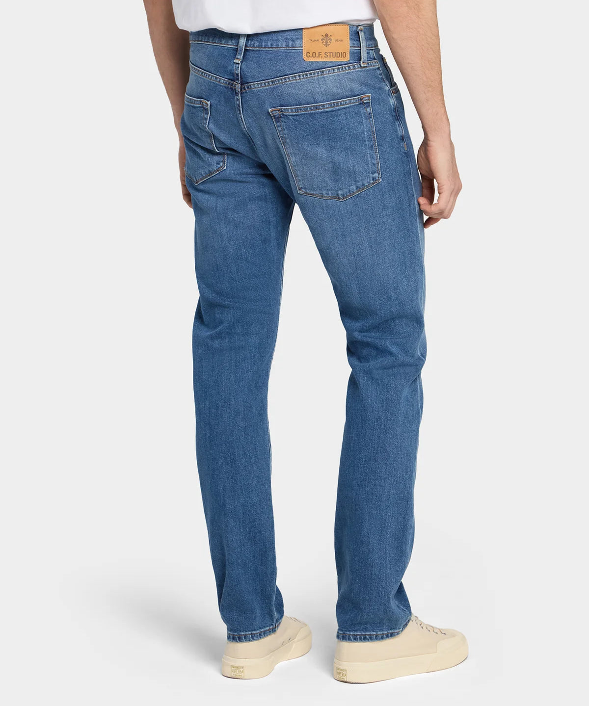 M8 Straight Comfort Organic Indigo - Washed Blue - Hugo Sthlm