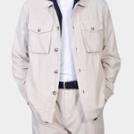 OVERSHIRT COTTON LYOCELL - Beige - Hugo Sthlm