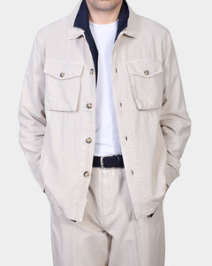 OVERSHIRT COTTON LYOCELL - Beige - Hugo Sthlm