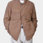 OVERSHIRT COTTON LYOCELL - Brown - Hugo Sthlm