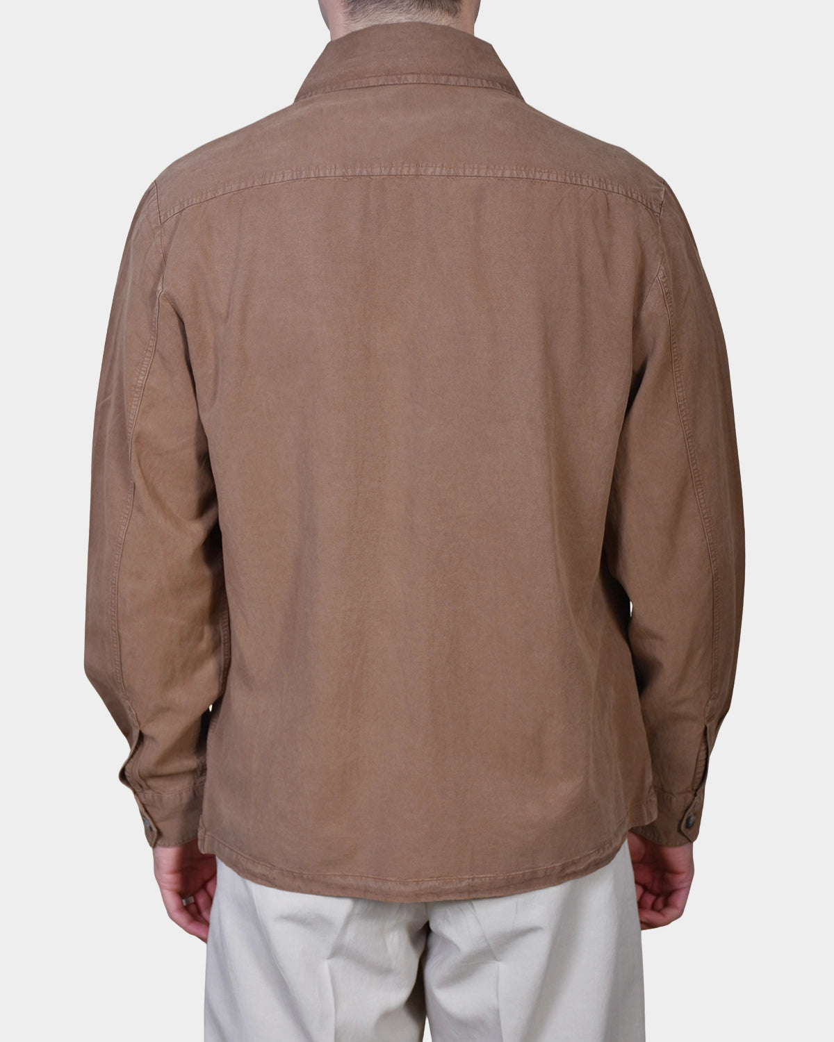 OVERSHIRT COTTON LYOCELL - Brown - Hugo Sthlm