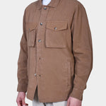 OVERSHIRT COTTON LYOCELL - Brown - Hugo Sthlm