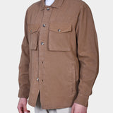 OVERSHIRT COTTON LYOCELL - Brown - Hugo Sthlm