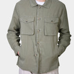 OVERSHIRT COTTON LYOCELL - Green - Hugo Sthlm